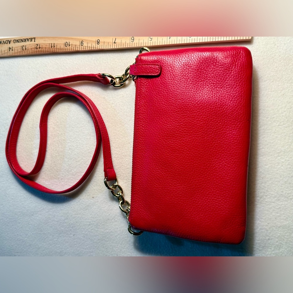 Leather Tommy Hilfiger Vibrant Red Crossbody Bag - Picture 7 of 7